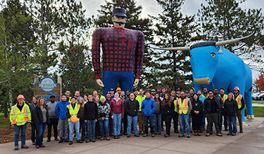 Graduate Engineers and Land Surveyors group photo taken at the May 2022 Hot Topic meeting in St. Cloud, MN